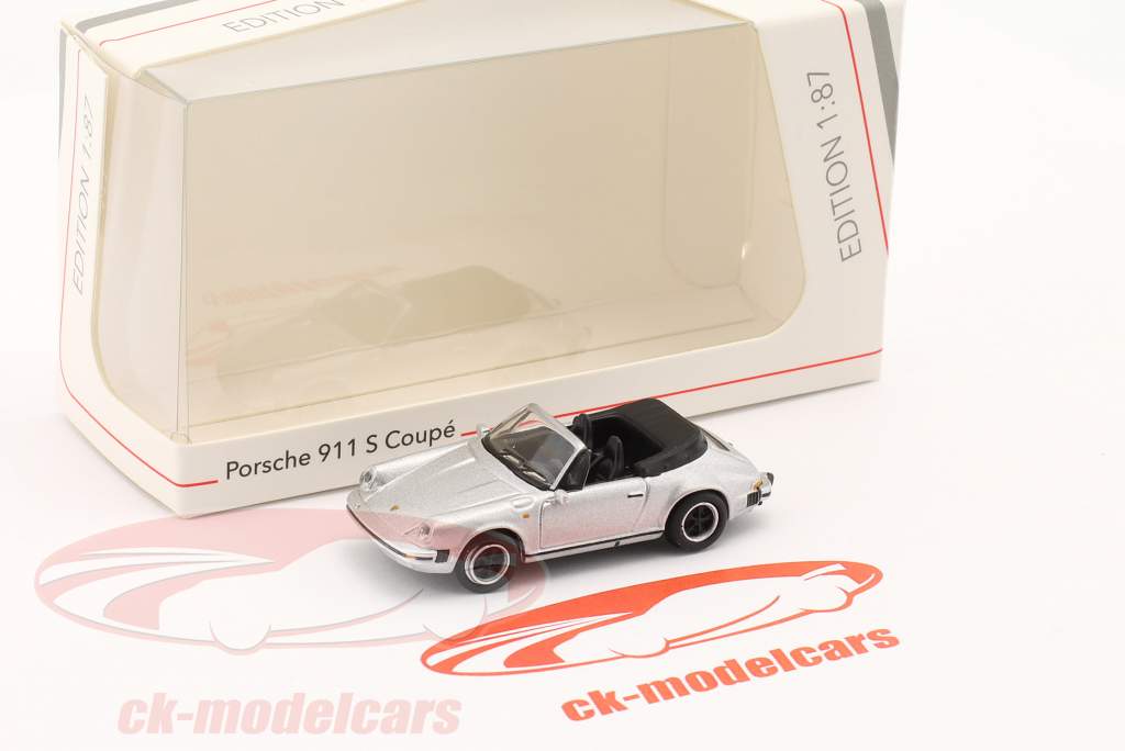 Porsche 911 Carrera 3.2 plata metálico 1:87 Schuco