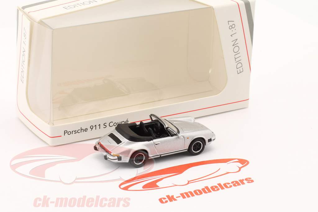 Porsche 911 Carrera 3.2 sølv metallisk 1:87 Schuco