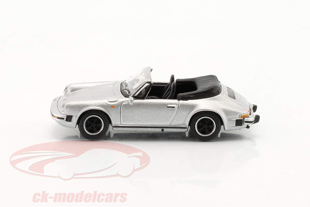 Porsche 911 Carrera 3.2 sølv metallisk 1:87 Schuco