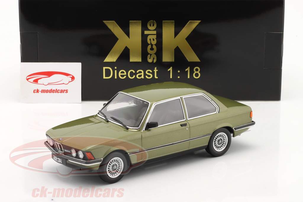 BMW 323i (E21) Anno di costruzione 1978 verde metallico 1:18 KK-Scale
