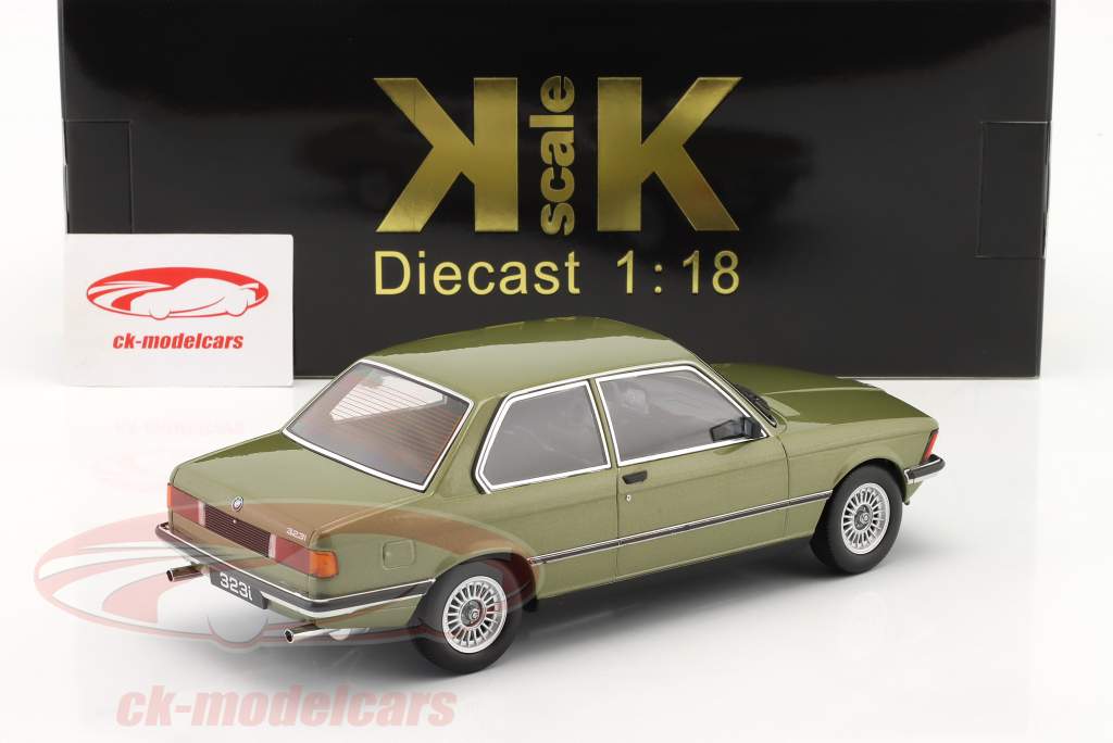 BMW 323i (E21) Año de construcción 1978 verde metálico 1:18 KK-Scale