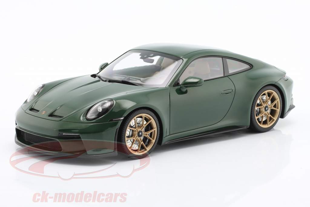 Porsche 911 (992) GT3 Touring 2022 roble verde metálico 1:18 Minichamps