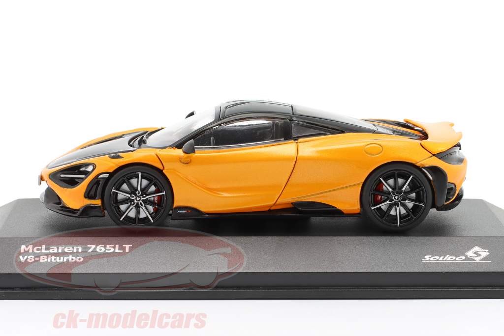 McLaren 765LT V8-Biturbo Byggeår 2020 papaya spark orange 1:43 Solido