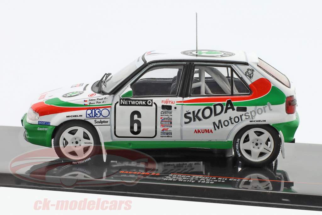 Skoda Felicia Kit Car #6 RAC Rallye 1996 Sibera, Gross 1:43 Ixo
