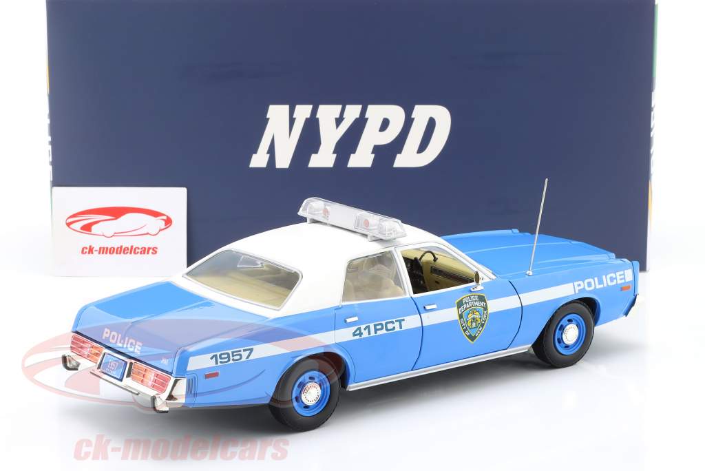 Dodge Monaco NYPD 1978 蓝色的 / 白色的 1:18 Greenlight