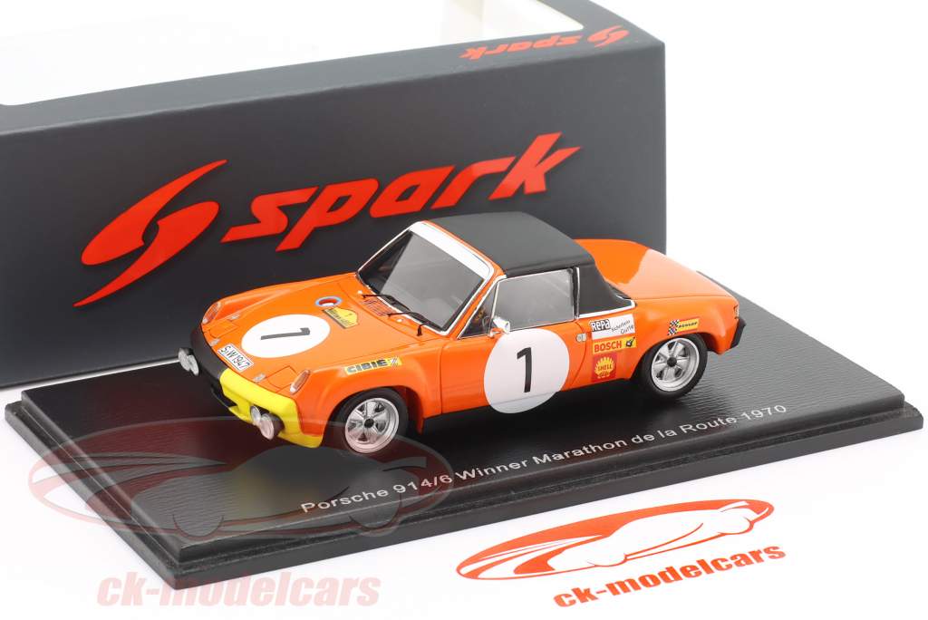 Porsche 914/6 #1 vinder Marathon de la Route Nürburgring 1970 1:43 Spark