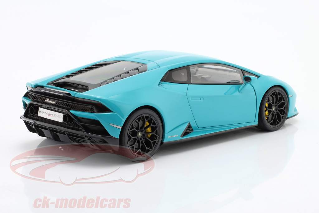 Lamborghini Huracan Evo year 2019 glauco blue 1:18 AutoArt