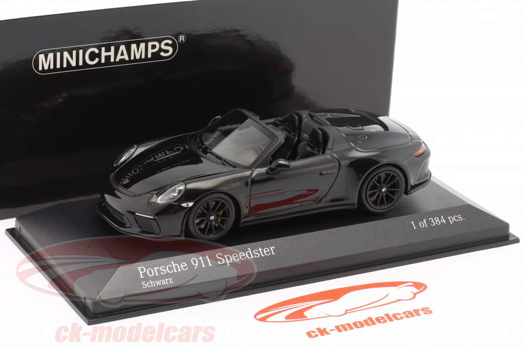 Porsche 911 (991) Speedster year 2019 black 1:43 Minichamps