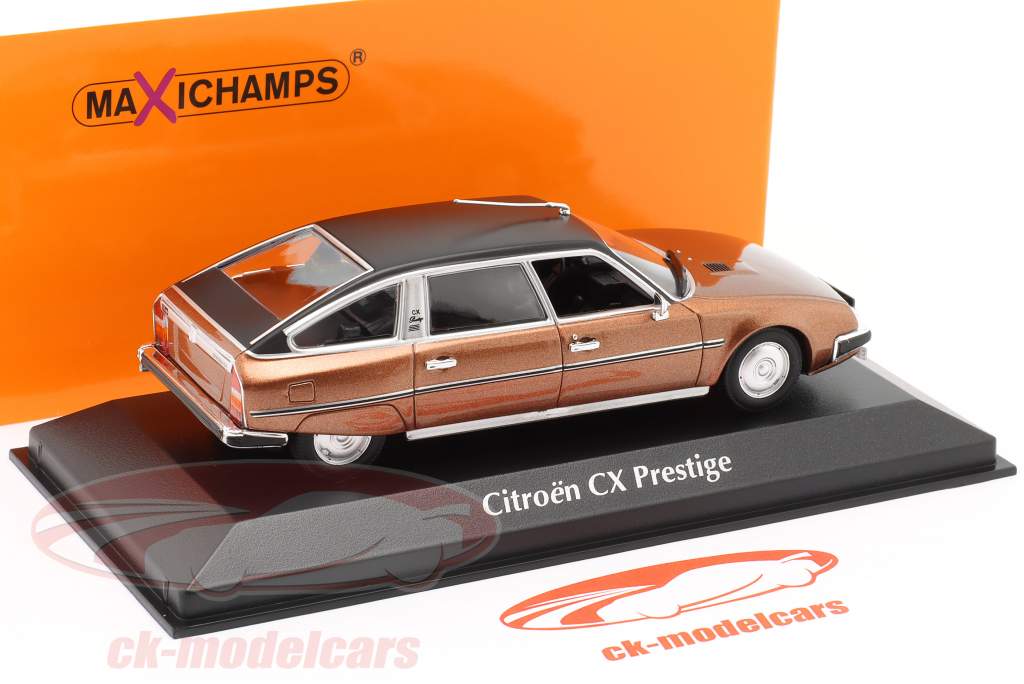 Citroen CX Prestige ano de construção 1980 marrom metálico 1:43 Minichamps