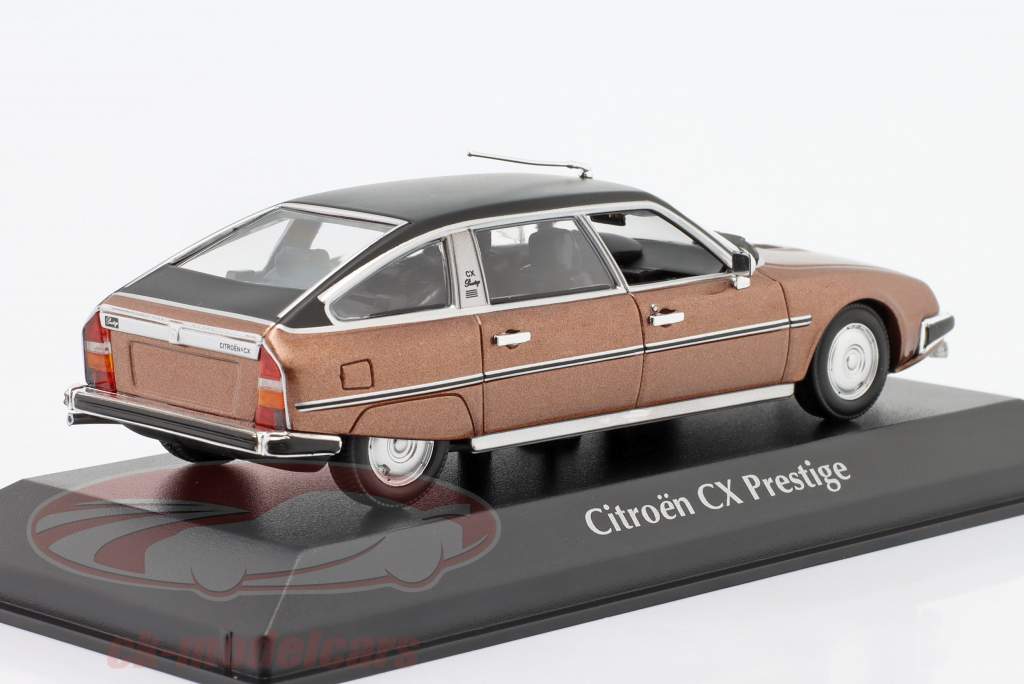 Citroen CX Prestige ano de construção 1980 marrom metálico 1:43 Minichamps