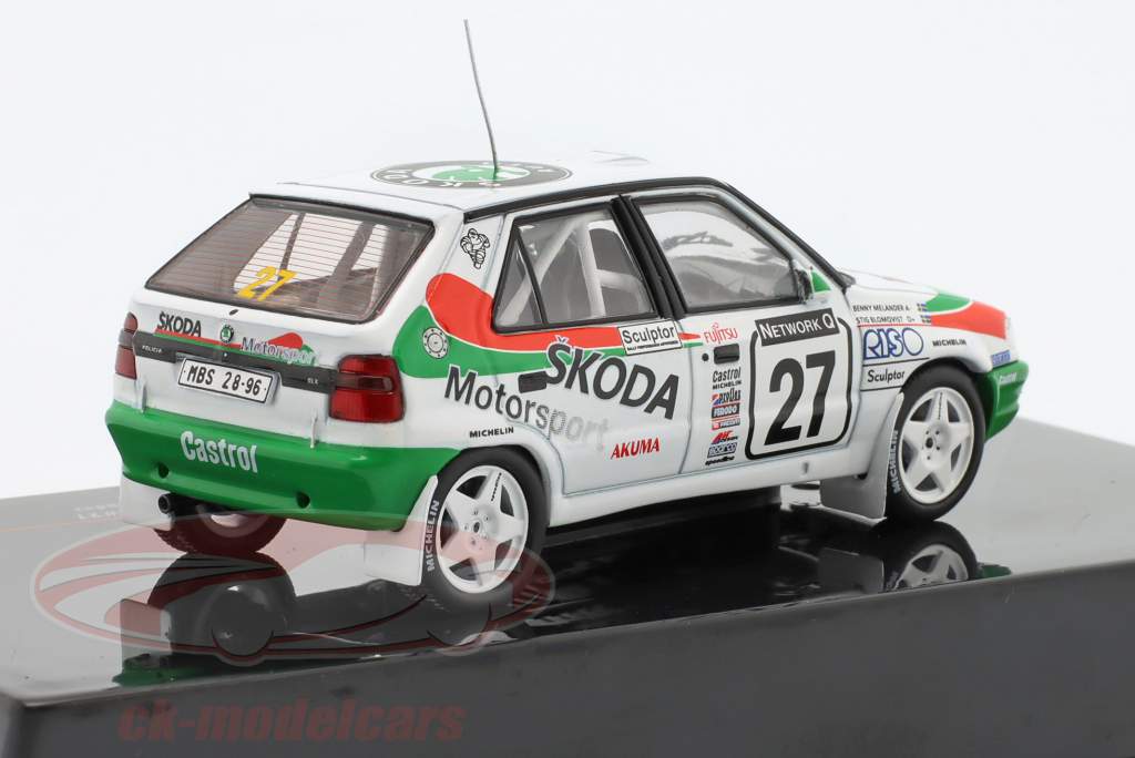 Skoda Felicia Kit Car #27 3e RAC Rallye 1996 Blomqvist, Melander 1:43 Ixo