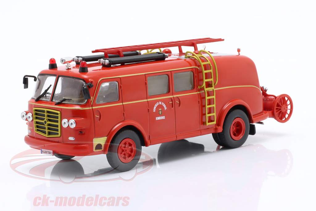 Pegaso Z-203 Mofletes Fire department Spain red 1:43 Altaya