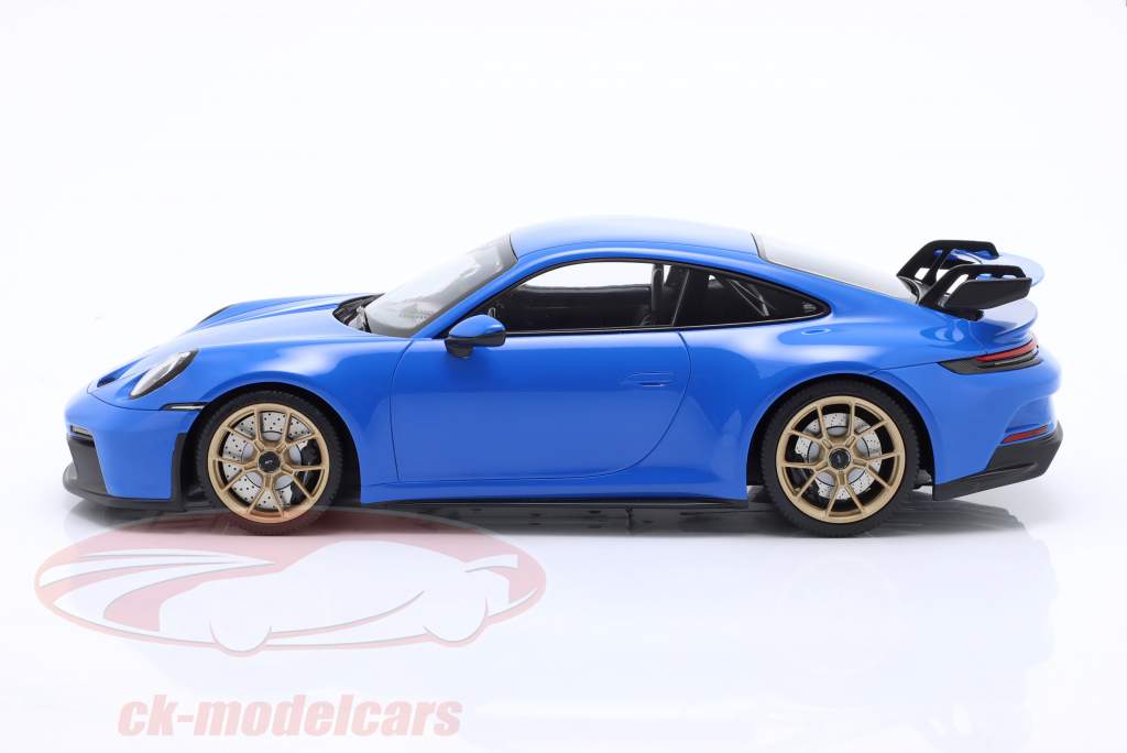 Porsche 911 (992) GT3 2021 鮫 青 / ゴールデン リム 1:18 Minichamps