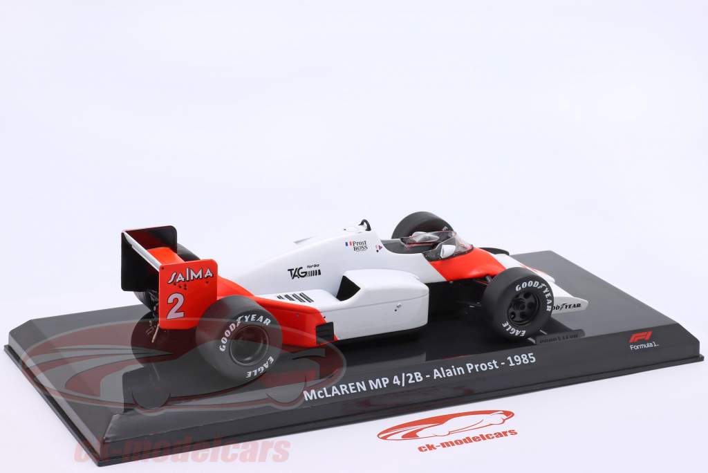 Alain Prost McLaren MP4/2B #2 formule 1 Champion du monde 1985 1:24 Premium Collectibles