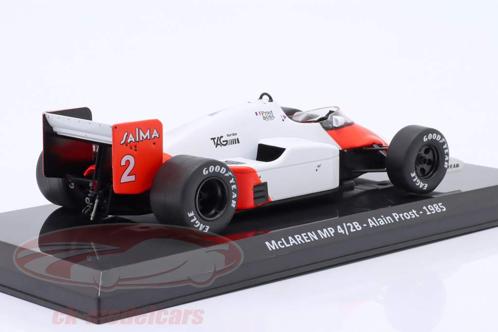 Alain Prost McLaren MP4/2B #2 formule 1 Champion du monde 1985 1:24 Premium Collectibles