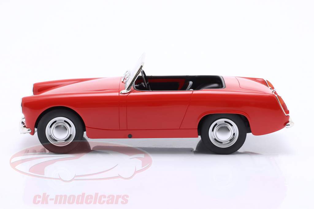 Austin Healey Sprite MK2 cabriolet Byggeår 1961 rød metallisk 1:18 Cult Scale