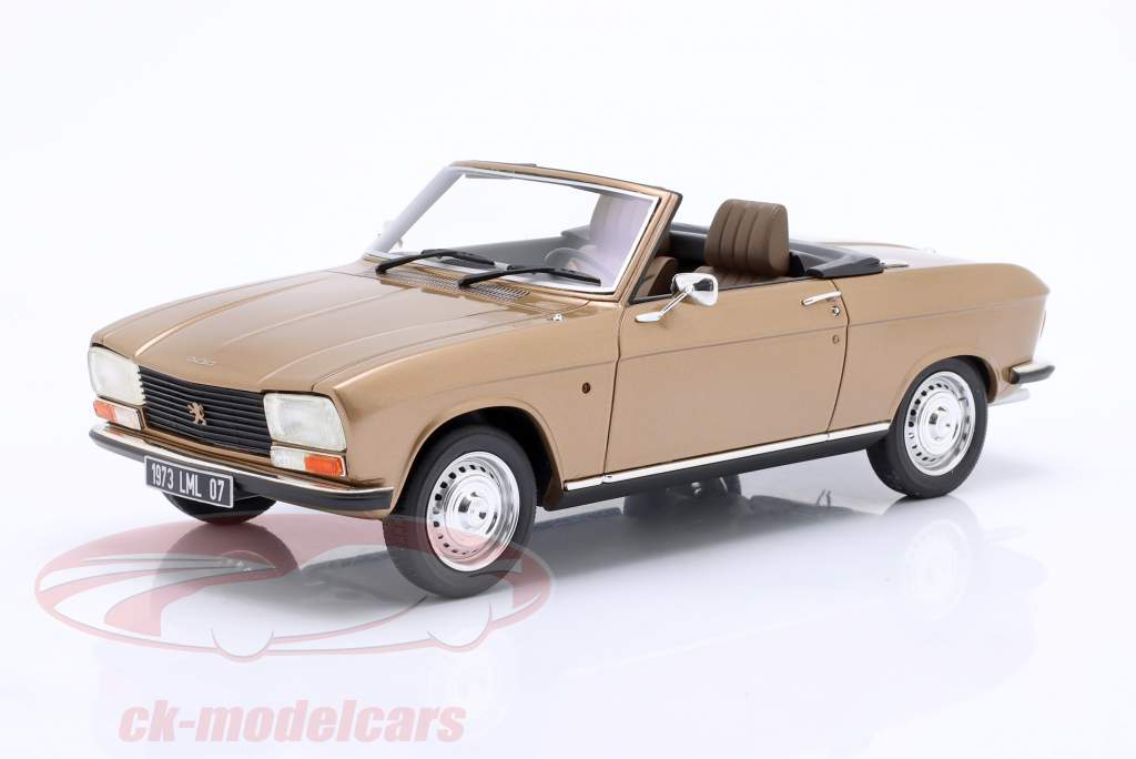 Peugeot 304 convertible year 1973 gold metallic 1:18 Cult Scale