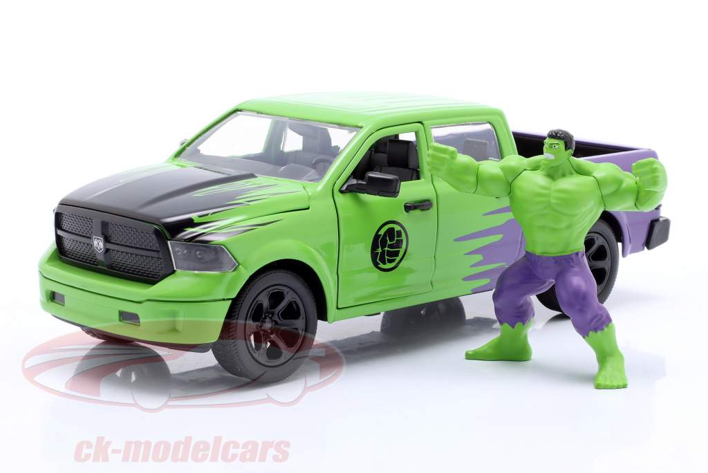 Dodge Ram 1500 Año de construcción 2014 con cifra Hulk 1:24 Jada Toys