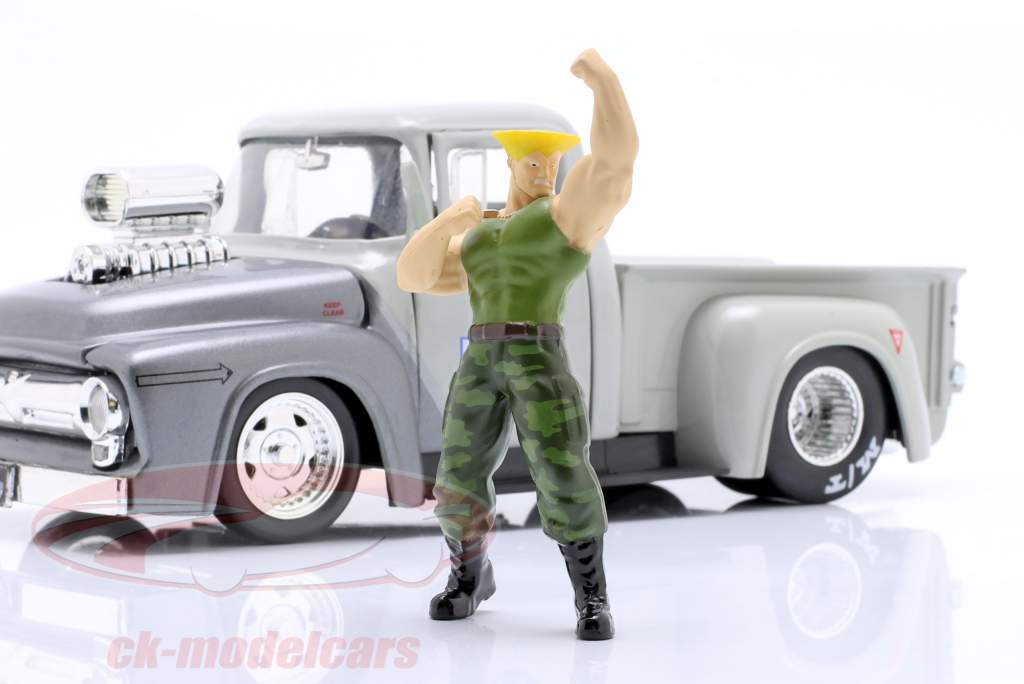 Ford F-100 建設年 1956 と 形 Guile 連続テレビ番組 Streetfighter 1:24 Jada Toys