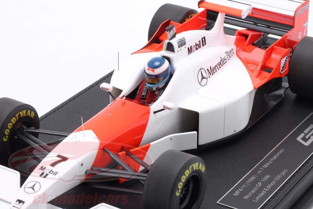 Mika Häkkinen McLaren MP4/11 #7 6 Monaco GP formel 1 1996 1:18 GP Replicas