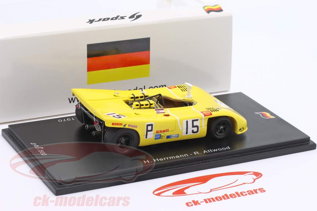 Porsche 908/03 #15 2do 1000km Nürburgring 1970 Herrmann, Attwood 1:43 Spark