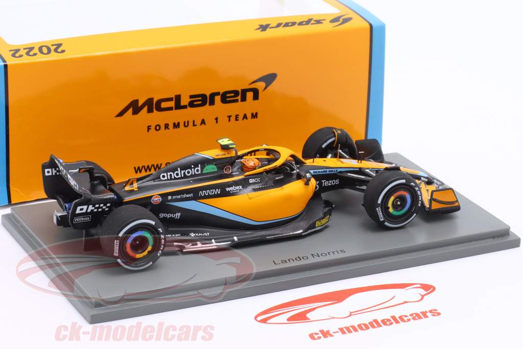 Lando Norris McLaren MCL36 #4 Miami GP formula 1 2022 1:43 Spark