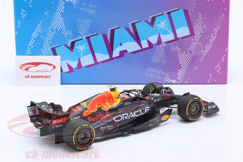 Sergio Perez Red Bull Racing RB18 #11 4to miami GP fórmula 1 2022 1:18 Minichamps