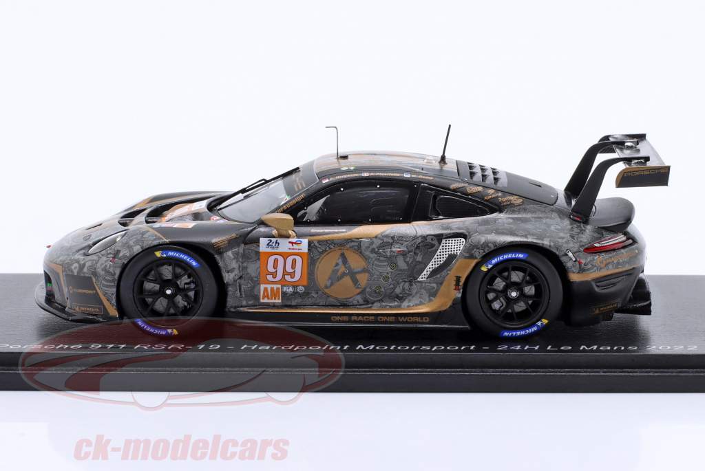 Porsche 911 RSR-19 #99 24h LeMans 2022 Hardpoint Motorsport 1:43 Spark