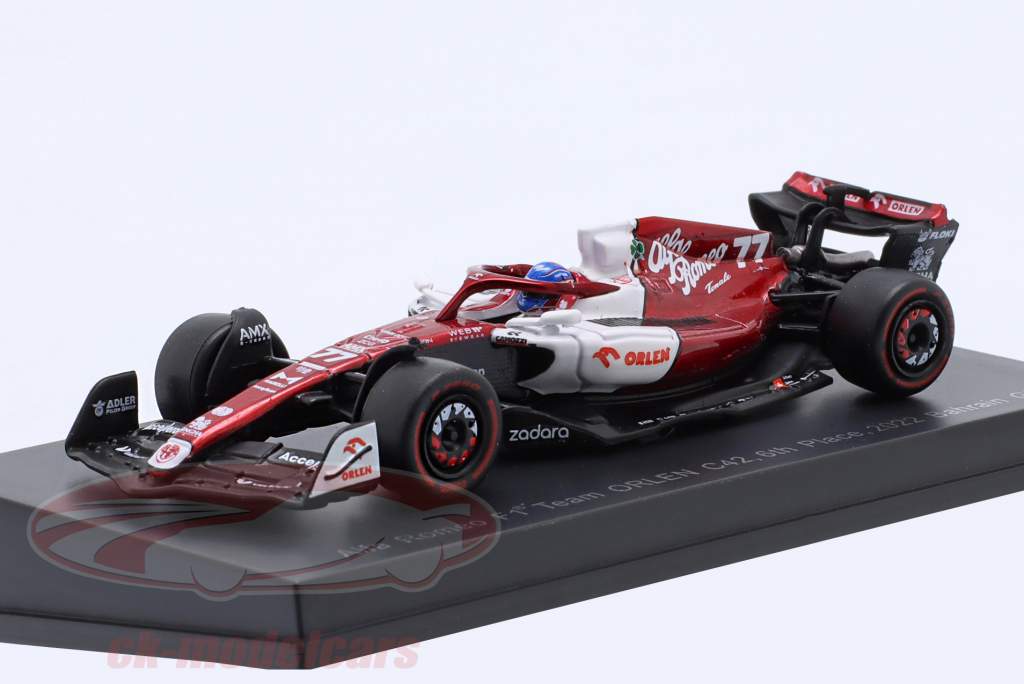 Valtteri Bottas Alfa Romeo C42 #77 6th Bahrain GP Formel 1 2022 1:64 Spark