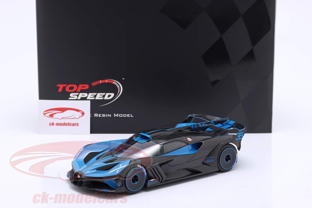 Bugatti Bolide Presentation Car 2020 blue / black 1:18 TrueScale