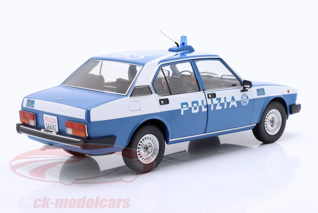 Alfa Romeo Alfetta 2000 Polizia Stradale 1978 blue / white 1:18 Mitica