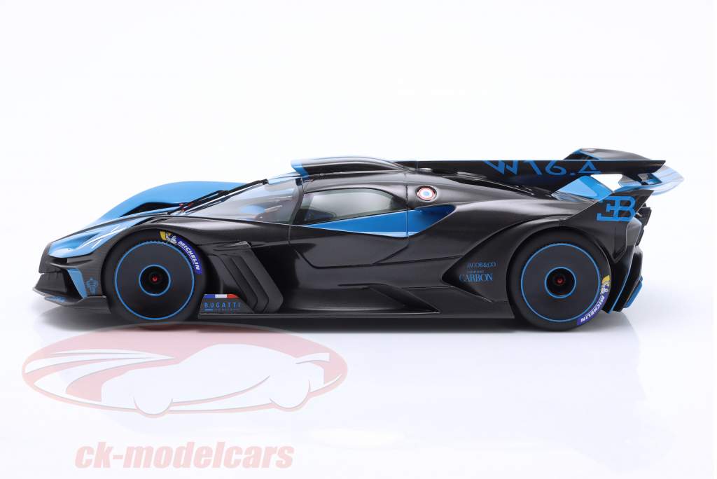 Bugatti Bolide Presentation Car 2020 blau / schwarz 1:18 TrueScale