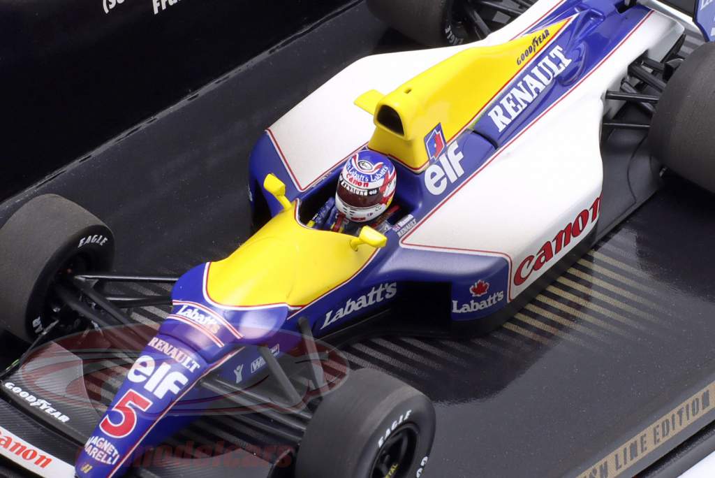 N. Mansell Williams FW14B Dirty Version #5 formel 1 Verdensmester 1992 1:43 Minichamps