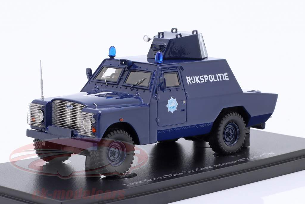 Land Rover Mk3 Shorland Armoured Patrol Car 1973 blau 1:43 AutoCult