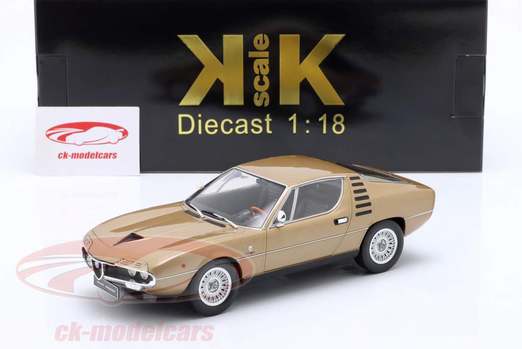 Alfa Romeo Montreal year 1970 gold metallic 1:18 KK-Scale