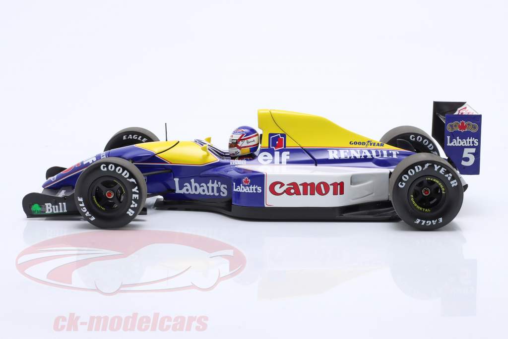 Nigel Mansell Williams FW14B #5 Formel 1 Weltmeister 1992 1:18 Minichamps