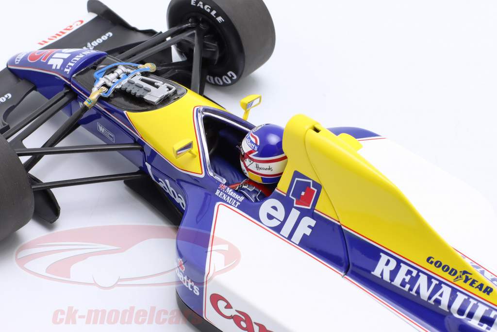 Nigel Mansell Williams FW14B #5 Formel 1 Weltmeister 1992 1:18 Minichamps