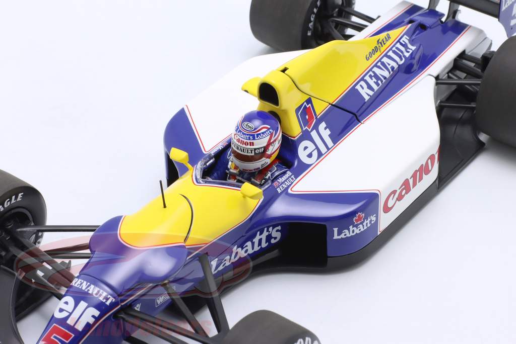 Nigel Mansell Williams FW14B #5 fórmula 1 Campeón mundial 1992 1:18 Minichamps
