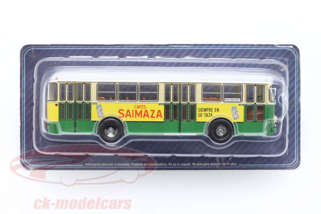 Pegaso 6021A bus year 1964 green / yellow 1:43 Altaya