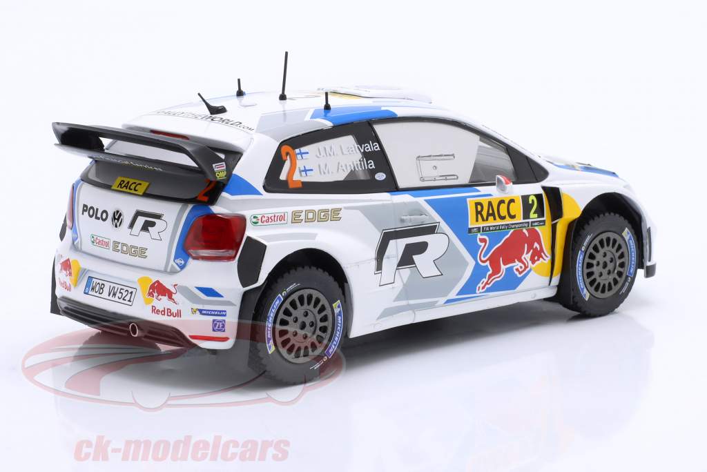 Volkswagen VW Polo WRC #2 se rallier Catalogne 2014 Latvala, Anttila 1:24 Ixo