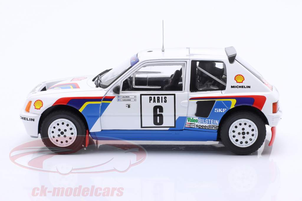 Peugeot 205 Turbo T16 #6 3rd rally Monte carol 1985 Salonen, Harjanne 1:24 Ixo
