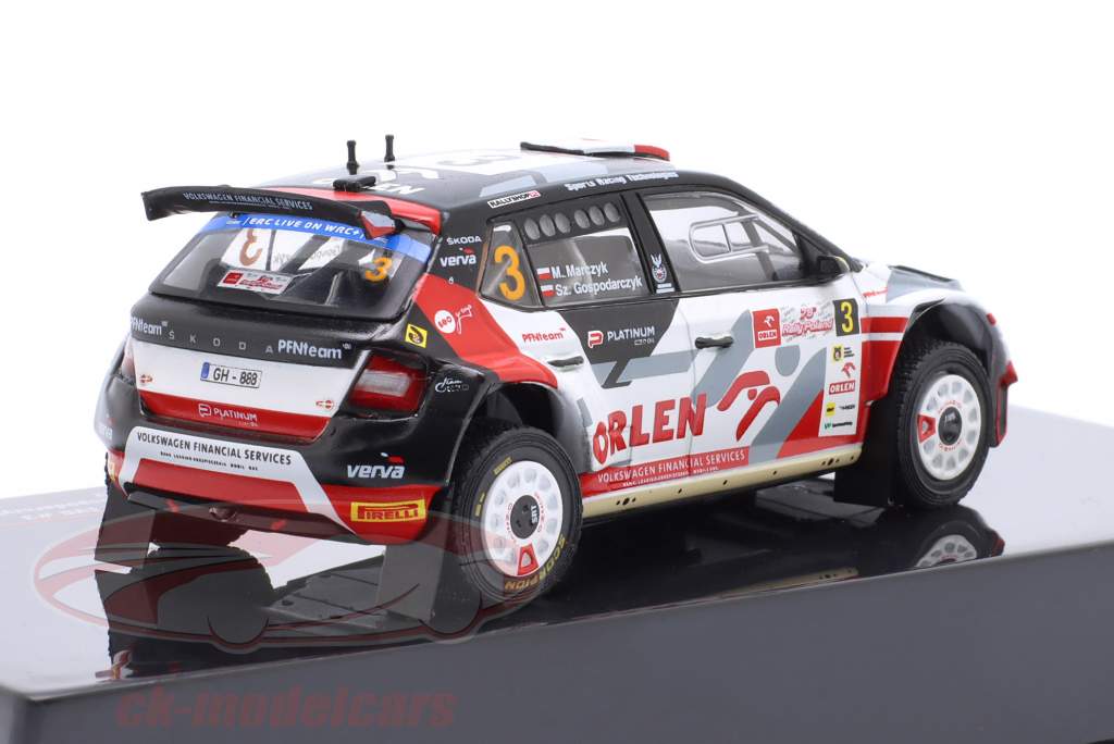 Skoda Fabia Rally2 #3 vinder samle Polen 2022 Marczyk, Gospodarczyk 1:43 Ixo