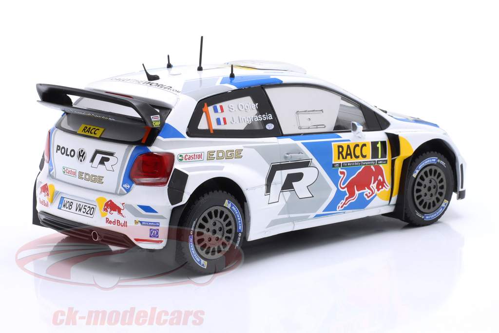 Volkswagen VW Polo WRC #1 vinder samle Catalunya 2014 Ogier, Ingrassia 1:24 Ixo