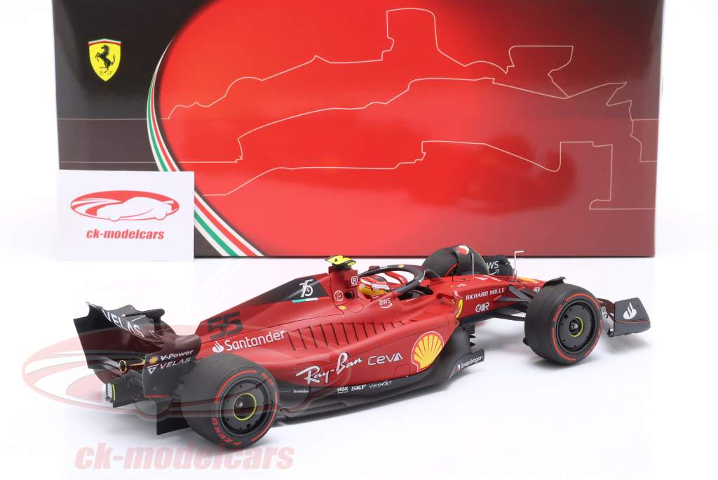 Carlos Sainz Jr. Ferrari F1-75 #55 2e Bahreïn GP formule 1 2022 1:18 BBR