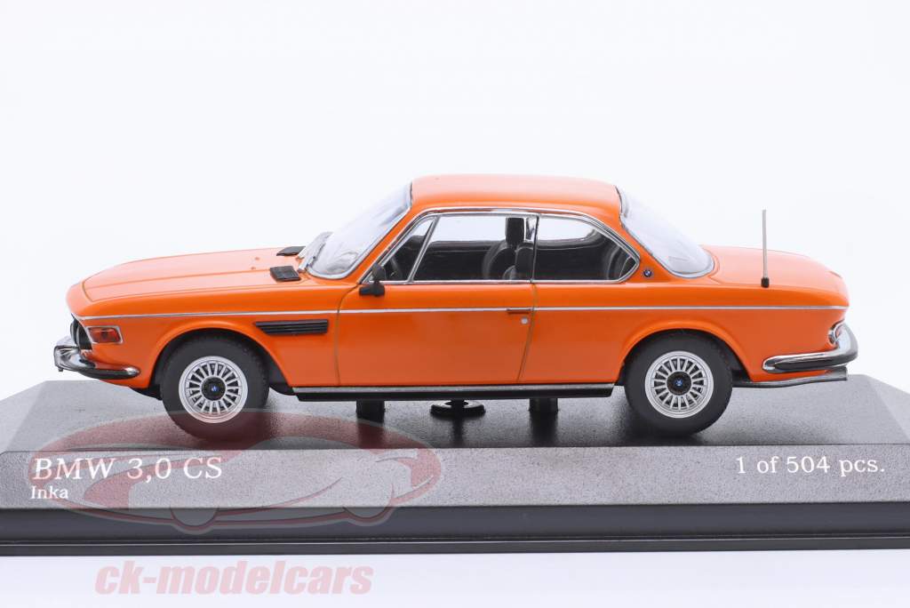 BMW 3.0 CS (E9) Année de construction 1969 inka orange 1:43 Minichamps