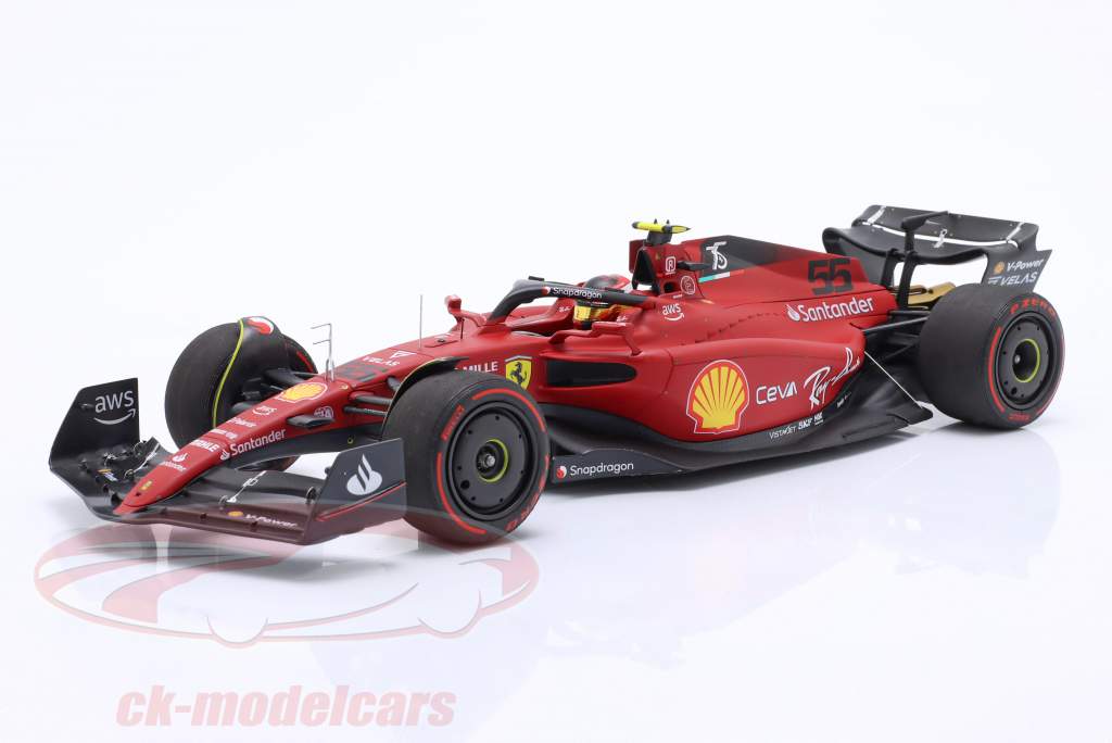 Carlos Sainz Jr. Ferrari F1-75 #55 2nd Bahrain GP Formel 1 2022 1:18 BBR