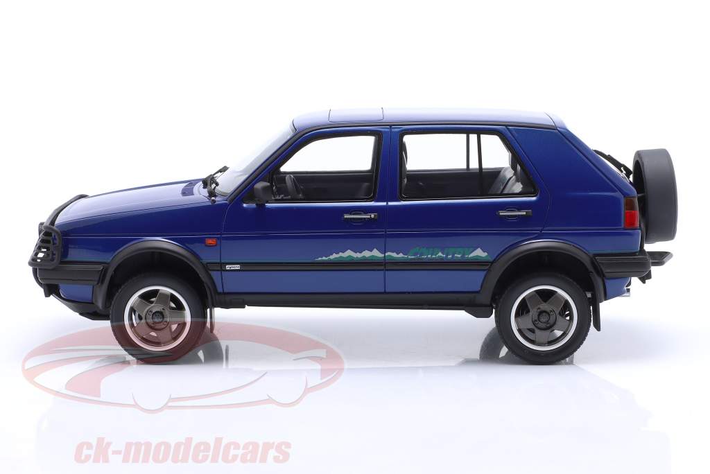 Volkswagen VW Golf II Country Byggeår 1990 blå 1:18 OttOmobile