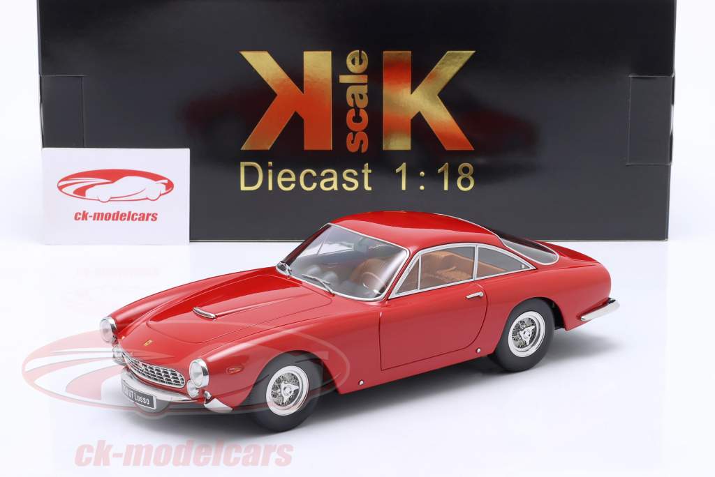 Ferrari 250 GT Lusso Bouwjaar 1962 rood 1:18 KK-Scale