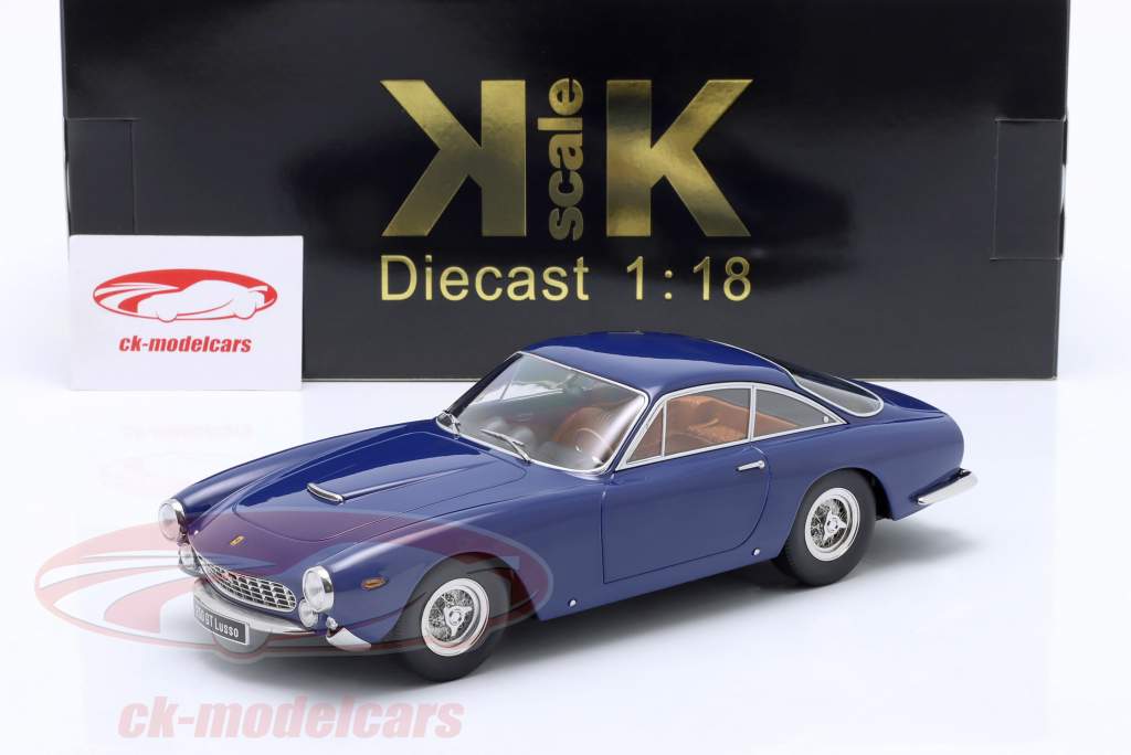 Ferrari 250 GT Lusso Byggeår 1962 blå 1:18 KK-Scale