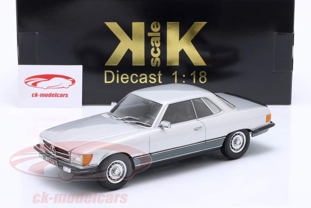 Mercedes-Benz 450 SLC 5.0 (C107) 建設年 1980 銀 1:18 KK-Scale